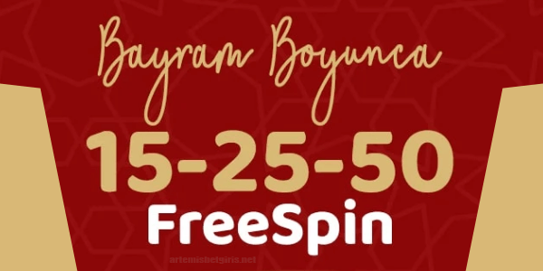 Artemisbet Bayrama Özel Freespin Hediye